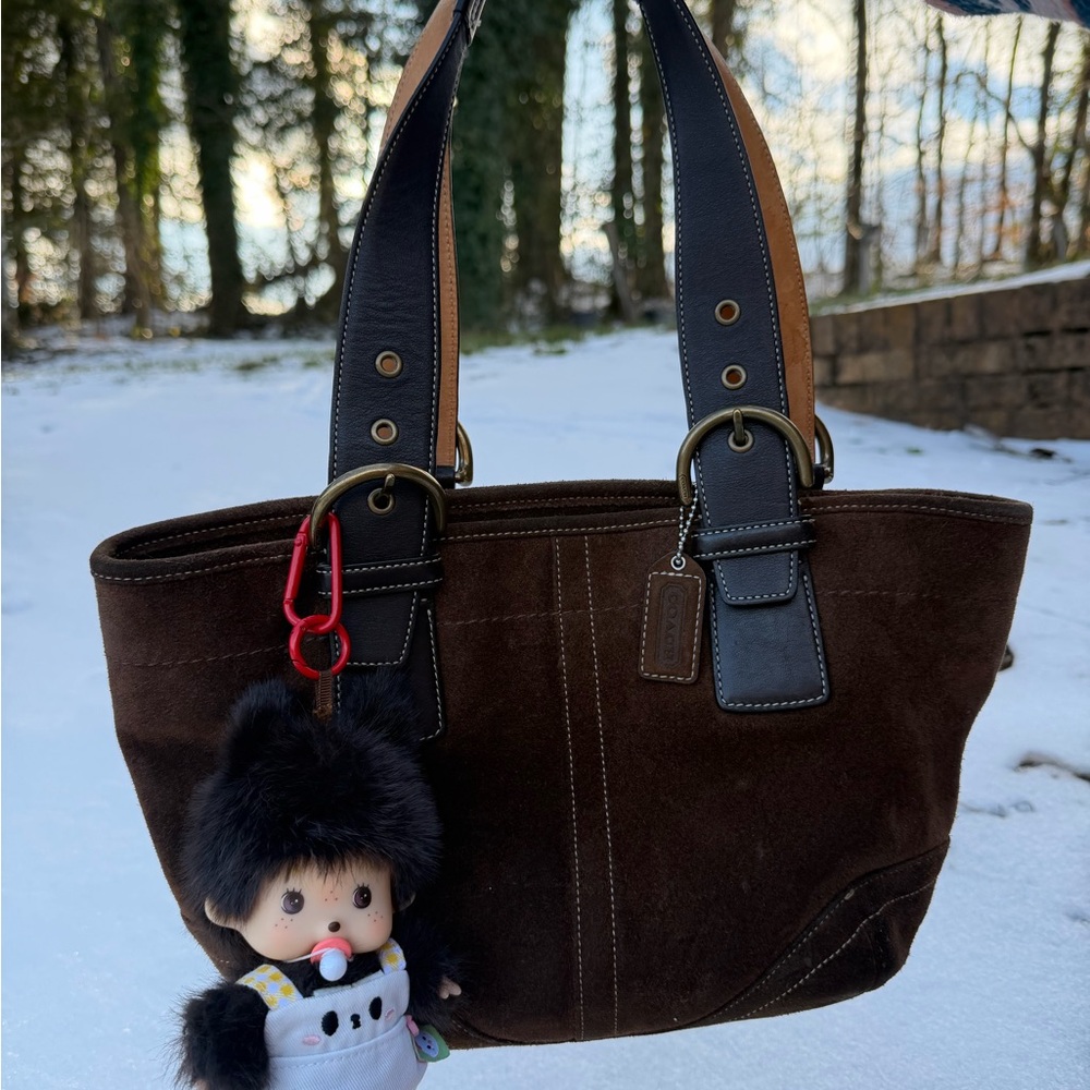 2000s Coach Soho Suede Shoulder Bag - Picture 8 of 10